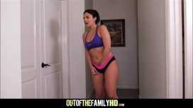 She caresses her pussy until she enjoys it